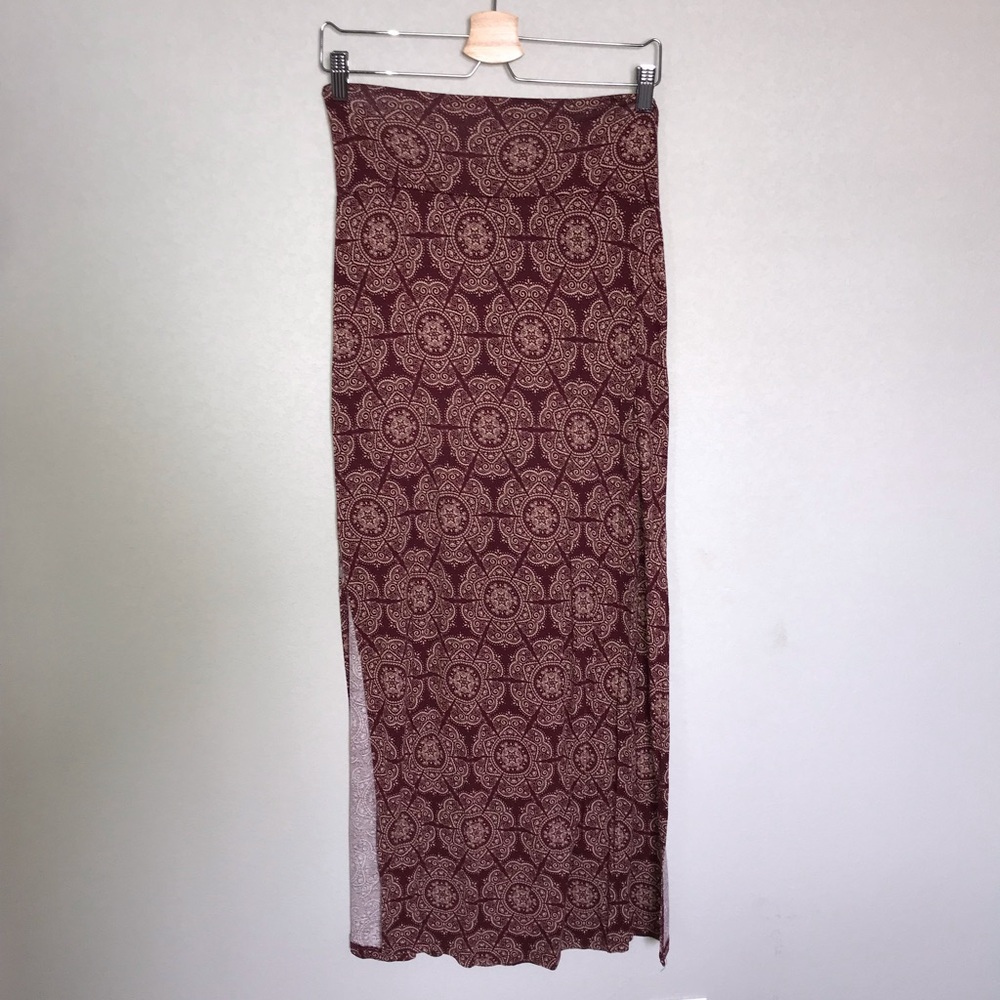 Boho chic maxi skirt